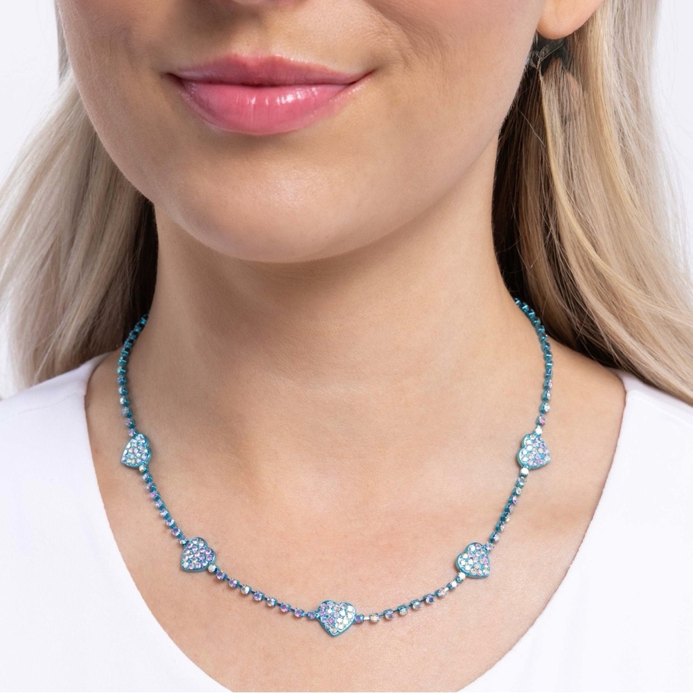 Blue Heart Necklace